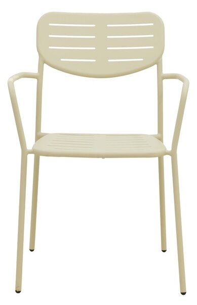 Стифиращ се градински стол, Deraby, крем, 45.5x56x83 см