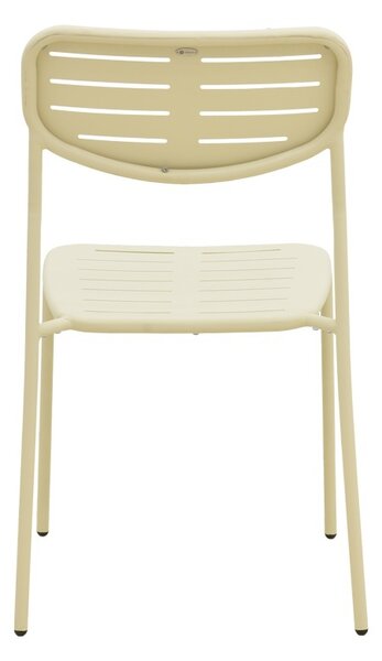 Стифиращ се градински стол, Deraby, крем, 45.5x52.5x83 см
