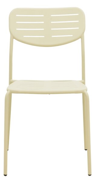Стифиращ се градински стол, Deraby, крем, 45.5x52.5x83 см