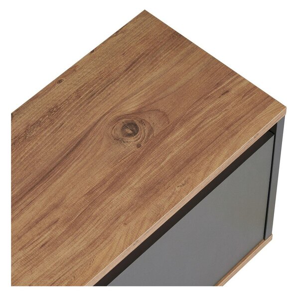 Антрацитна маса за телевизор 160x42x30 cm Sentinel – Kalune Design