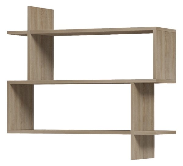 Стенен рафт, Parallel, дъб, 22x70x65.5 см