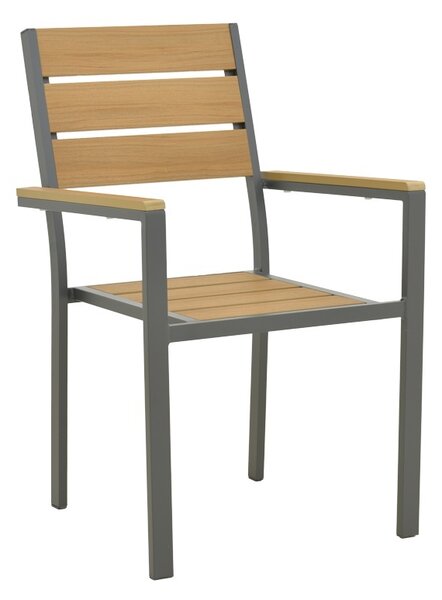 Стифиращ се градински стол, Breze, антрацит, 60x57.5x88 см