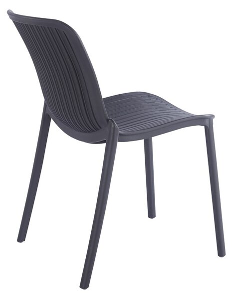 Стифиращ се градински стол, Teragi, антрацит, 43.5x58x82 см
