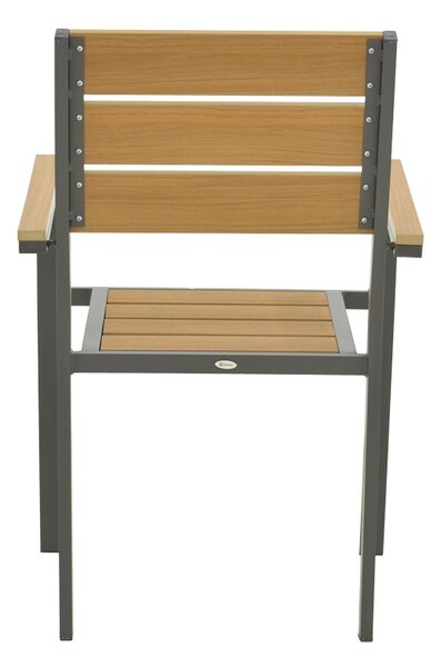Стифиращ се градински стол, Breze, антрацит, 60x57.5x88 см