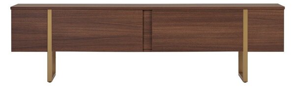 Маса за телевизор от декор от орех в тъмно естествен цвят 180x50x30 cm Onera – Kalune Design