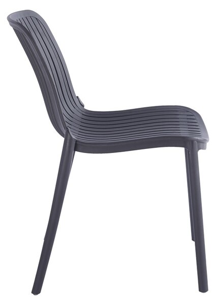 Стифиращ се градински стол, Teragi, антрацит, 43.5x58x82 см