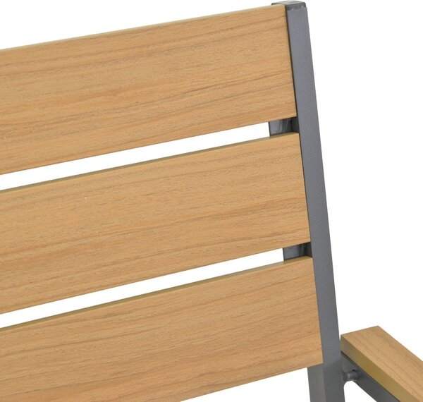 Стифиращ се градински стол, Breze, антрацит, 60x57.5x88 см