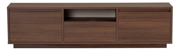 Маса за телевизор от декор от орех в тъмно естествен цвят 160x42x30 cm Sentinel – Kalune Design