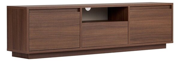 Маса за телевизор от декор от орех в тъмно естествен цвят 160x42x30 cm Sentinel – Kalune Design