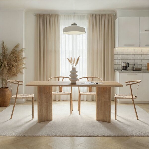 Трапезна маса от декор от дъб 90x180 cm Linza – Kalune Design