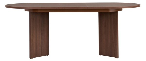 Сгъваема трапезна маса с допълнителна плоча от декор от орех 90x160 cm Sorell – Kalune Design