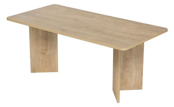 Трапезна маса от декор от дъб 90x180 cm Linza – Kalune Design
