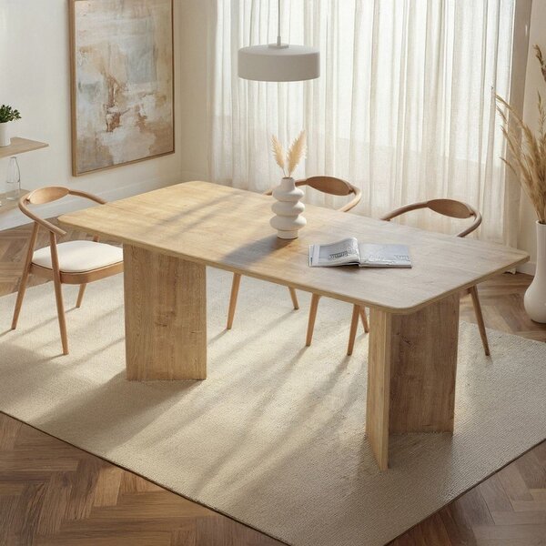 Трапезна маса от декор от дъб 90x180 cm Linza – Kalune Design