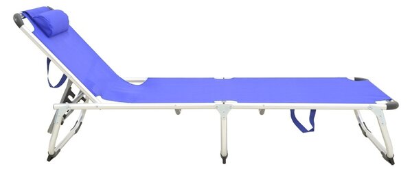 Шезлонг, Fevepe, син, 185x58.5x29.5 см