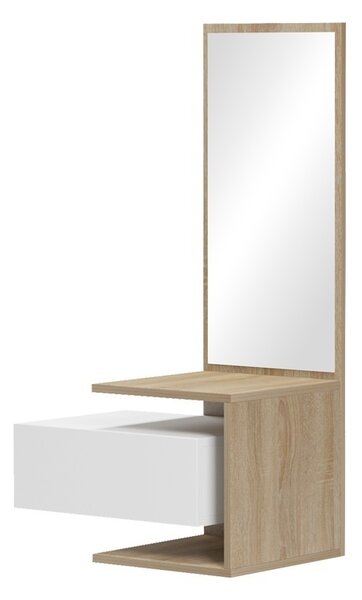 Тоалетка, Pako World Kendi, бял, 49.1x31.3x90 см