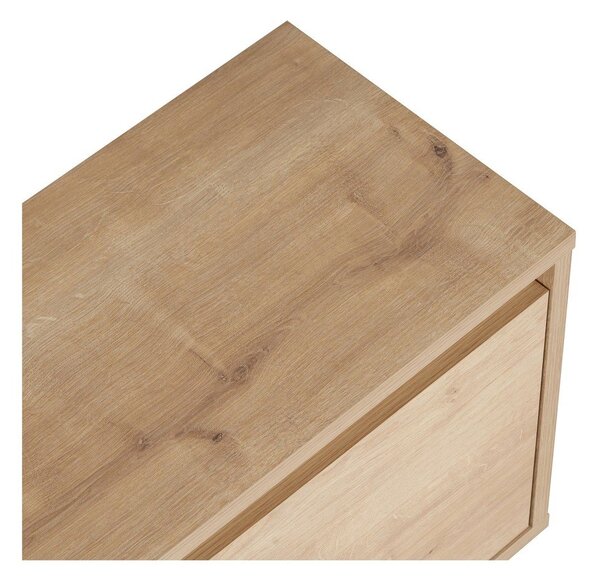 Маса за телевизор от декор от дъб в естествен цвят 160x42x30 cm Sentinel – Kalune Design