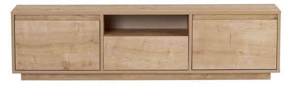 Маса за телевизор от декор от дъб в естествен цвят 160x42x30 cm Sentinel – Kalune Design