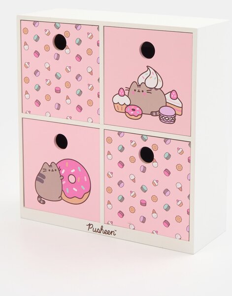 Sinsay - Детски шкаф с чекмеджета Pusheen - пастелнорозово