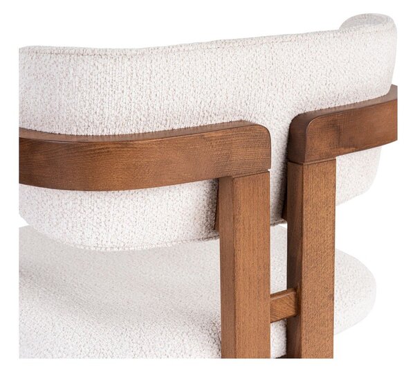 Бял трапезен стол с подлакътници Toscana – Kalune Design