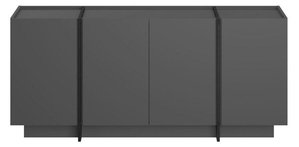 Антрацитен скрин с отвор за кабели 180x80x45 cm Dorma – Kalune Design