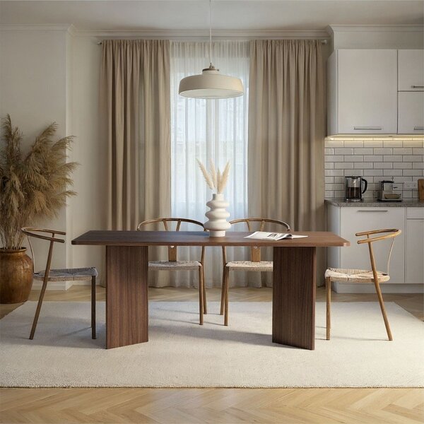 Трапезна маса от декор от орех 90x180 cm Linza – Kalune Design