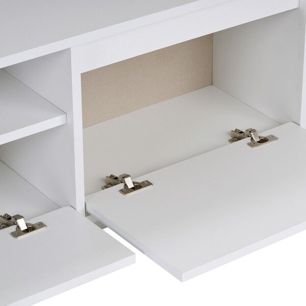 Бяла маса за телевизор 160x42x30 cm Sentinel – Kalune Design