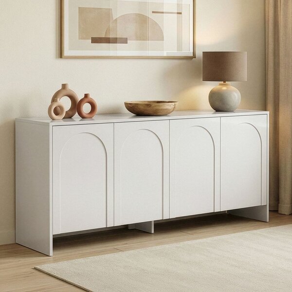 Бял скрин 180x80x45 cm Arlen – Kalune Design
