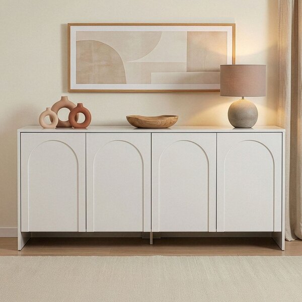 Бял скрин 180x80x45 cm Arlen – Kalune Design