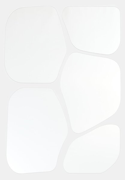 Sinsay - Комплект огледала с неправилни форми 5 pack - clear
