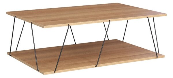 Масичка за кафе Тарс сонома - черен 90x60x30.5см