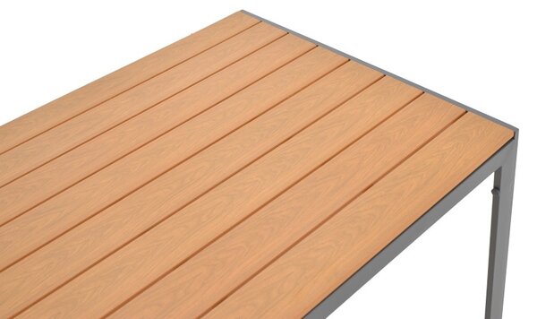 Комплект 5 бр. градинска маса и столове Nares-Moly Сив 140x80x72.5 см