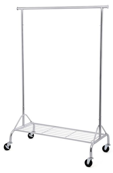 Закачалка на колелца Songmics сребриста 102x39x6.5 см