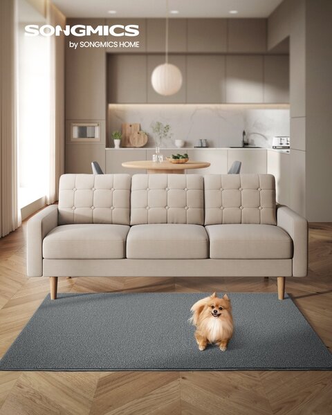 Килим Songmics сив 170x120x0.1 см