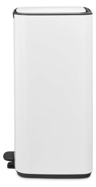 Кош за боклук Brabantia Bo Pedal 1010120, 30 л, Леко затваряне, Противоплъзгаща основа, Бял