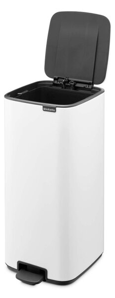 Кош за боклук Brabantia Bo Pedal 1010120, 30 л, Леко затваряне, Противоплъзгаща основа, Бял