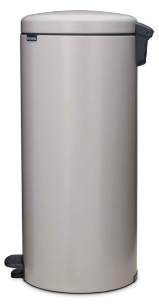 Кош за боклук с педал Brabantia NewIcon 1010442, 30 л, Плавно затваряне, Противоплъзгаща основа, Светлосив
