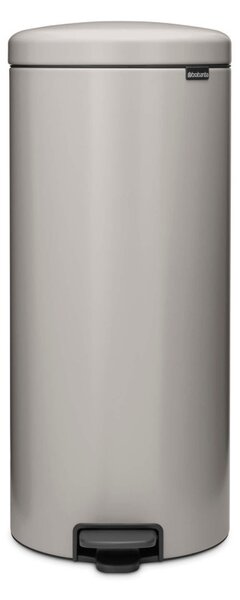 Кош за боклук с педал Brabantia NewIcon 1010442, 30 л, Плавно затваряне, Противоплъзгаща основа, Светлосив