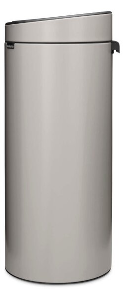 Кош за боклук Brabantia Touch Bin New 1010459, 30 л, Безшумно и плавно затваряне, Светлосив
