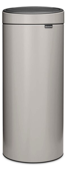 Кош за боклук Brabantia Touch Bin New 1010459, 30 л, Безшумно и плавно затваряне, Светлосив