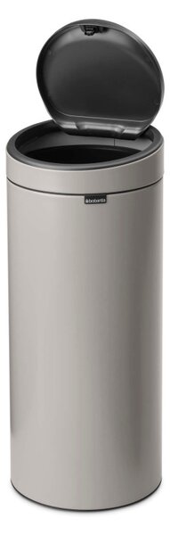 Кош за боклук Brabantia Touch Bin New 1010459, 30 л, Безшумно и плавно затваряне, Светлосив