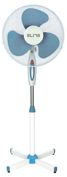 Вентилатор Elite EFS-0440, 40 W, 40 см, 3 скорости, Регулируема стойка, Бял/син