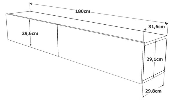 ТВ сандък FR8 Pin 180x29.6x31.6 cm