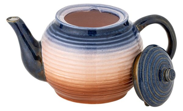 Син/оранжев керамичен чайник с цедка 890 ml Tatum – Bloomingville