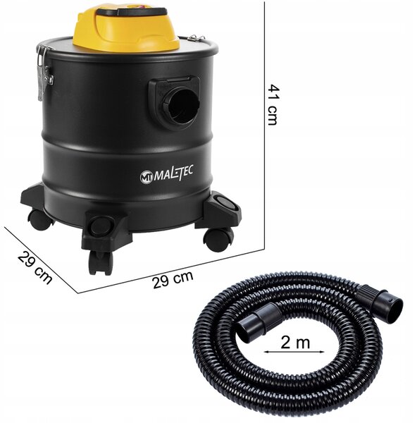 Индустриална прахосмукачка за пепел с филтър HEPA ML1800-ASH 18L