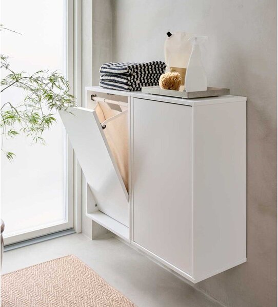 Бял стенен кош за пране Laundry Box – ReCollector