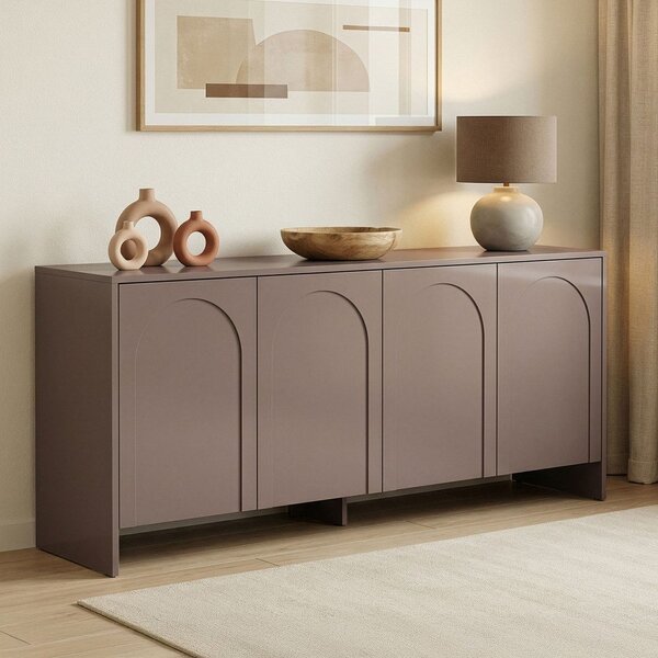 Кафяво-сив скрин 180x80x45 cm Arlen – Kalune Design