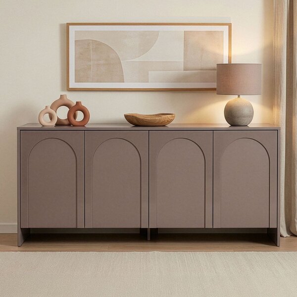 Кафяво-сив скрин 180x80x45 cm Arlen – Kalune Design