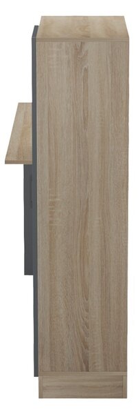 Бюро с библиотека, Ofisio, сонома, 40x152.3x120 см