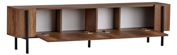 Маса за телевизор от декор от орех в тъмно естествен цвят 180x45x30 cm Nexus – Kalune Design