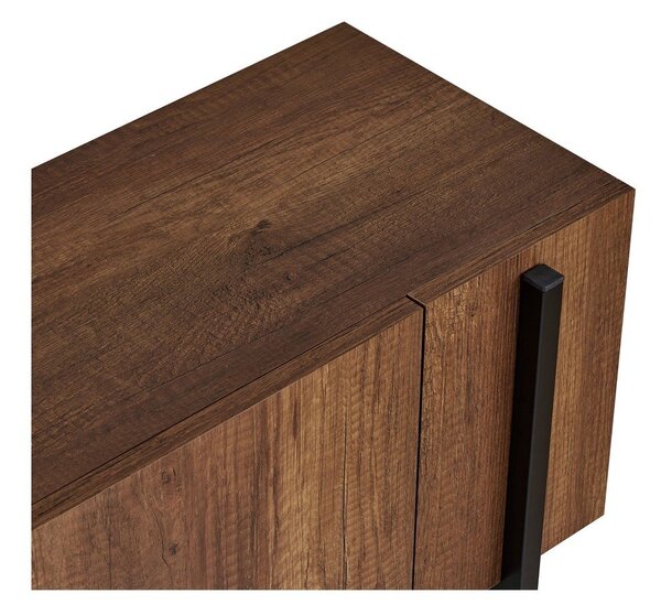 Маса за телевизор от декор от орех в тъмно естествен цвят 180x45x30 cm Nexus – Kalune Design